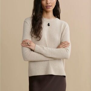 Jenni Kayne Cream Crew Neck Sweater